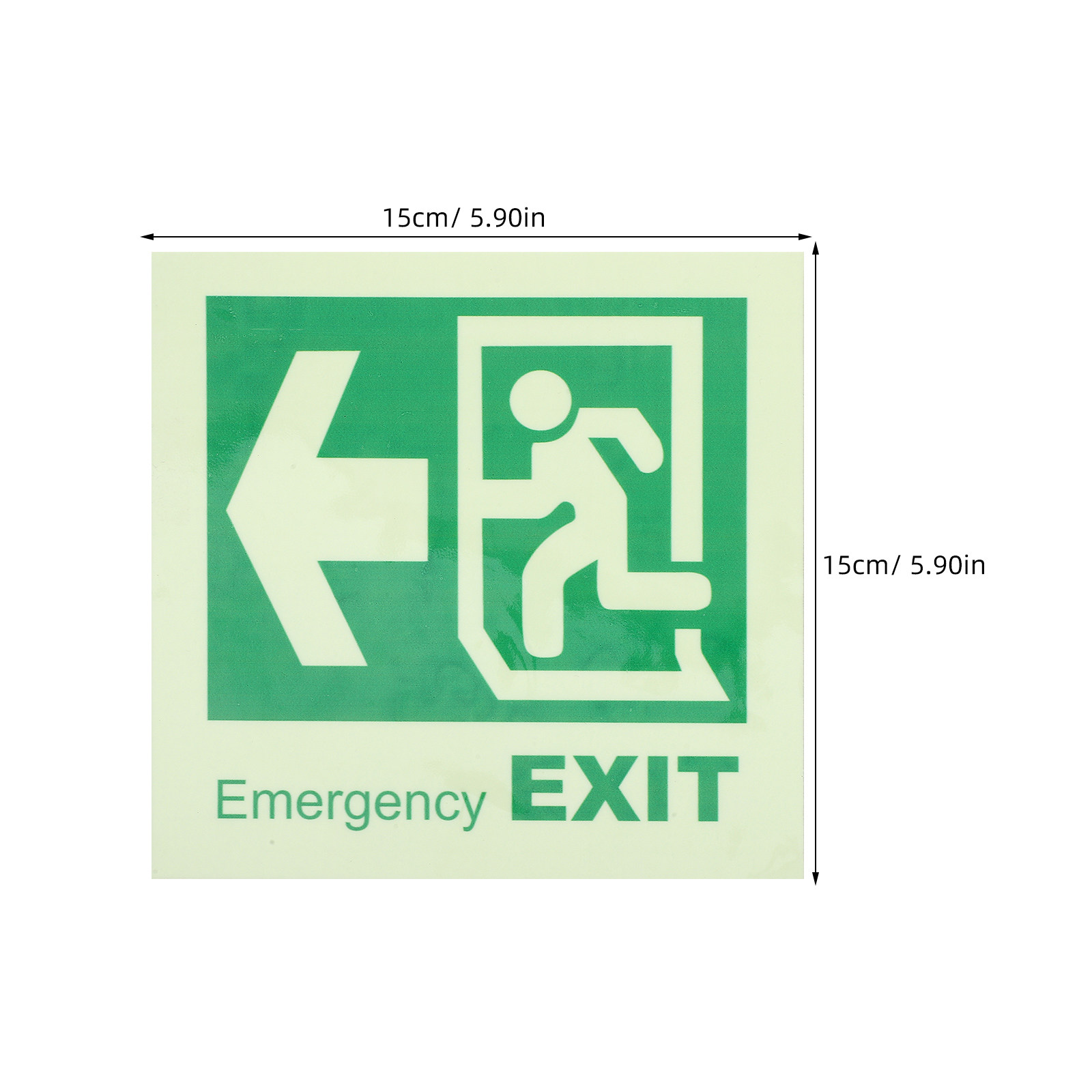 Luminous Self Adhesive Emergen - đánh giá và giá Emergency Exit Sign