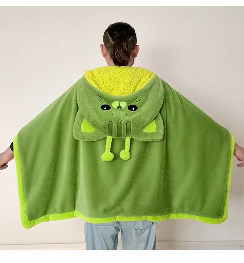Cartoon Cute Alien Cat Hooded  - đánh giá và giá Fire Blanket Kitchen