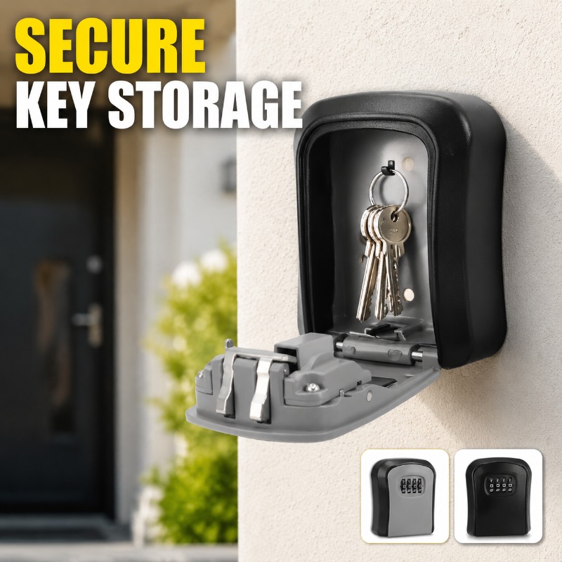 Wall Mount Key Lock Box 4 Digi - đánh giá và giá Lockbox Key Secure